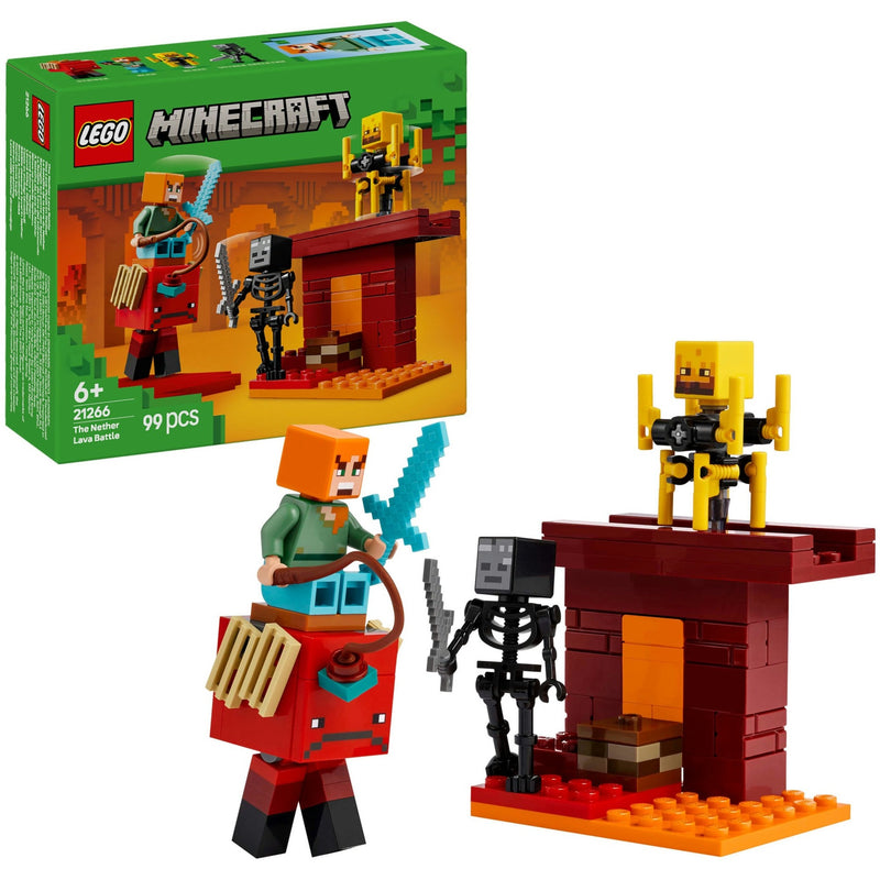 Load image into Gallery viewer, Lego minecraft 21266 de lavastrijd in de nether
