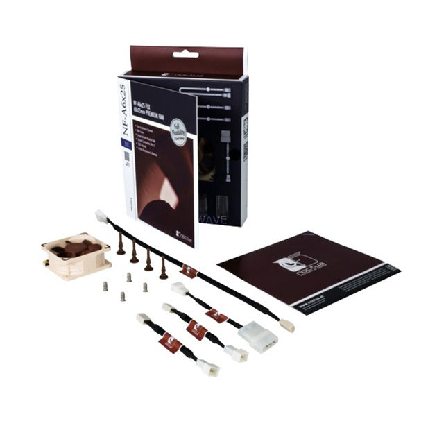 Load image into Gallery viewer, Noctua nf-a6x25 flx case fan (bruin, 60 x 60 x 25 mm)
