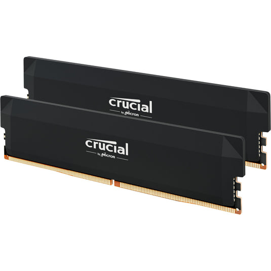 Crucial 32 gb ddr5-6000 (2x 16 gb) dual-kit werkgeheugen (zwart, cp2k16g60c36u5b, pro oc, xmp 3.0, expo)