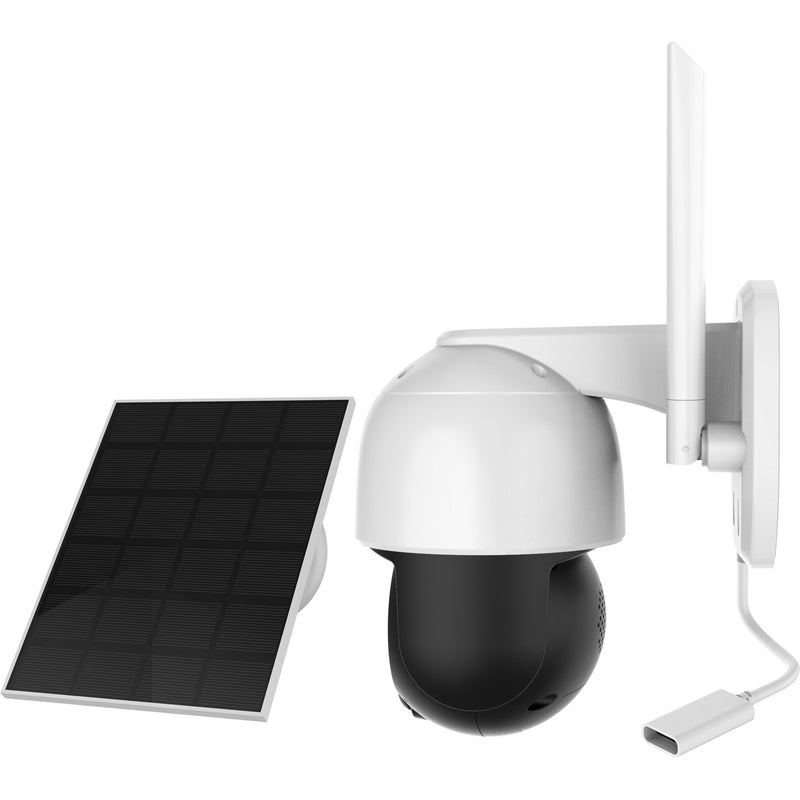 ギャラリービューアに画像をロードする, Foscam b4, 100% draadloze 2k 4mp pan tilt batterijcamera (wit)

