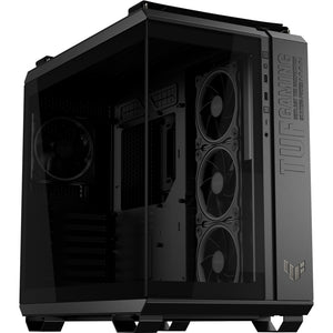 Asus tuf gaming gt502 horizon argb midi tower behuizing (zwart | 3x usb-a | 1x usb-c | tempered glass)