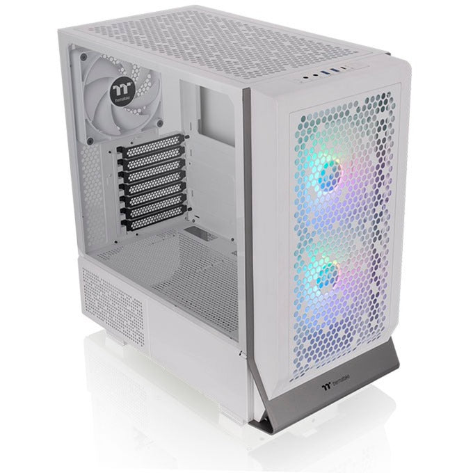 Load image into Gallery viewer, Thermaltake ceres 300 tg argb snow midi tower behuizing (wit | 2x usb-a | 1x usb-c | rgb | tempered glass)
