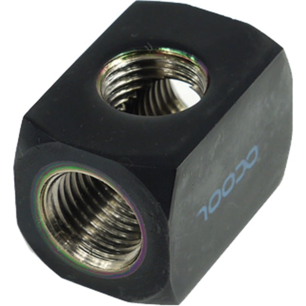 Load image into Gallery viewer, Alphacool hf aansluitingsterminal tee t-stuk rond g1 4 (zwart)
