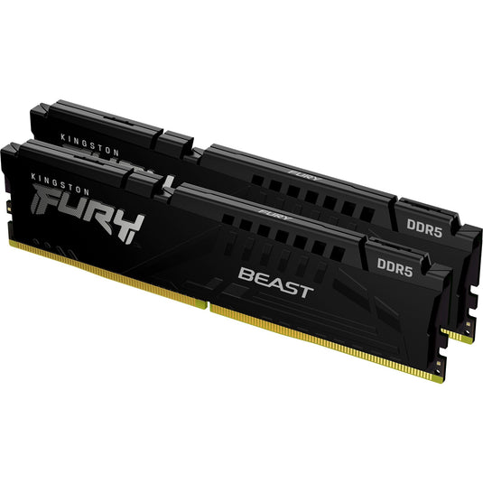 Kingston fury 32 gb ddr5-5600 (2x 16 gb) kit werkgeheugen (zwart, kf556c40bbk2-32, beast, xmp)