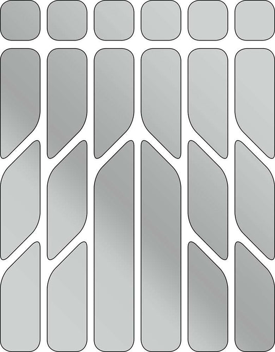 Rie:sel design reflective sticker set 'reflex' silver