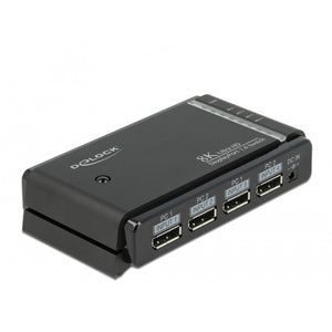 Delock displayport switch 2x 2 displayport in naar 1x 2 displayport out (zwart)