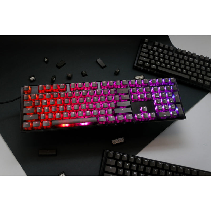 Load image into Gallery viewer, Ducky one 3 aura rgb mechanisch toetsenbord (zwart, us lay-out (qwerty), cherry mx brown, 100%, abs double shot, hot swap)
