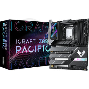 Maxsun ms-icraft z890 pacific socket 1851 moederbord (zwart, raid, 2.5 gb-lan, wlan, bt, sound, atx)