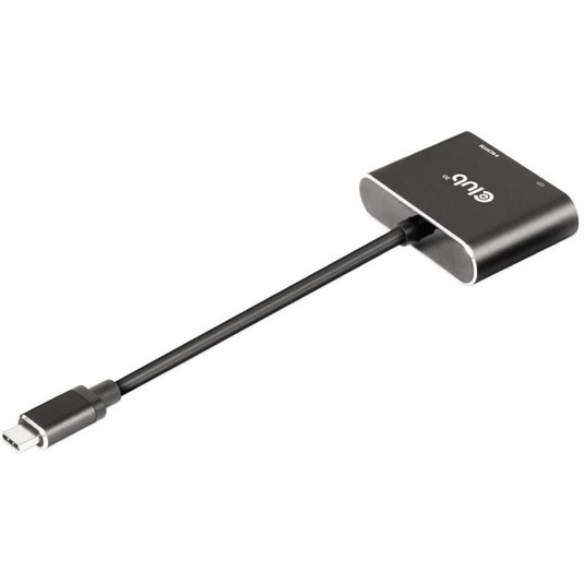 Club 3d usb-c (dp alt-mode) naar displayport + hdmi hub (zwart)