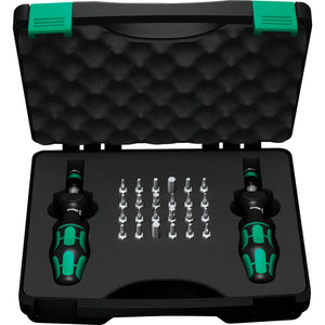Wera 7440 41 kraftform momentschroevendraaier-set 0,3-3,0 nm (zwart groen, 26‑delig)
