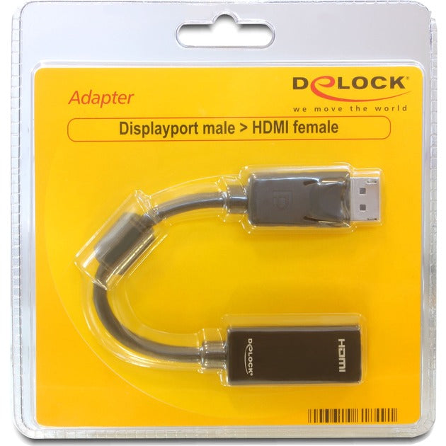 Chargez l'image dans la visionneuse de la galerie, Delock displayport naar hdmi adapter (zwart, 0,125 meter, passief)
