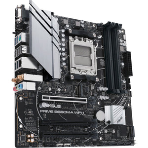 Asus prime b650m-a wifi ii socket am5 moederbord (zwart, raid, 2,5gb-lan, wlan, bt, sound, µatx)