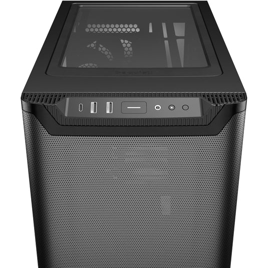 Be quiet! pure base 501 airflow window midi tower behuizing (zwart | 2x usb-a | 1x usb-c | tempered glass)