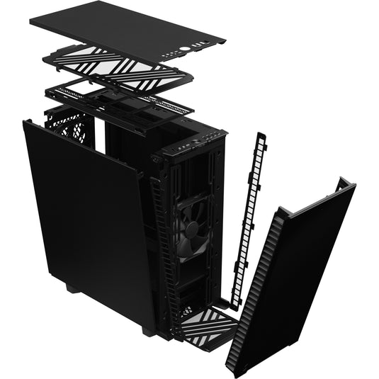 Fractal design define 7 compact midi tower behuizing (zwart | 4x usb-a | 1x usb-c)