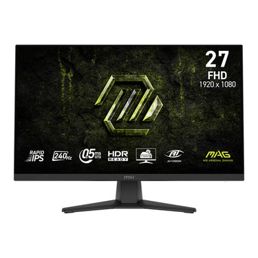 Msi mag 272f x24 27 gaming monitor (zwart, 2x hdmi, 1x displayport, amd freesync, 240 hz)