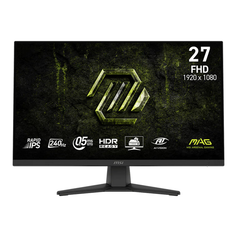 Afbeelding laden in galerijviewer, Msi mag 272f x24 27 gaming monitor (zwart, 2x hdmi, 1x displayport, amd freesync, 240 hz)

