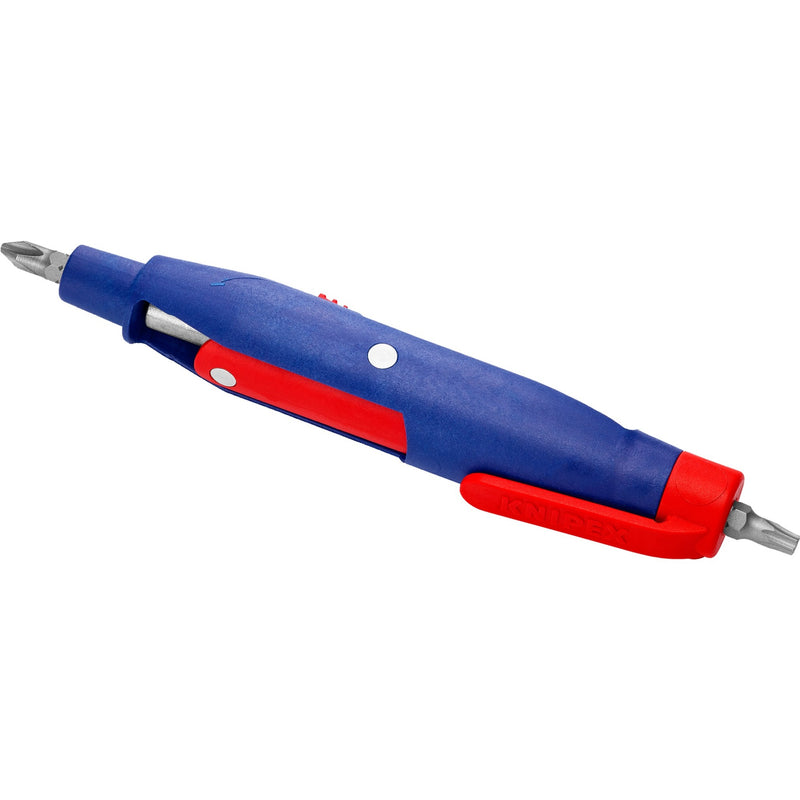 Load image into Gallery viewer, Knipex stiftschakelkastsleutel 00 11 07 dopsleutel (blauw rood, lengte 145 mm)
