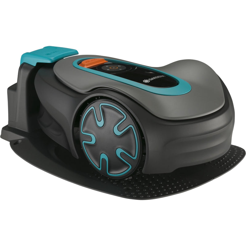 Load image into Gallery viewer, Gardena robotmaaier sileno minimo 500 (grijs turquoise, 500 m², li-ion accu + basisstation inbegrepen, bluetooth)
