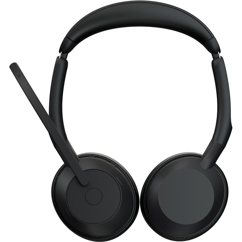 Chargez l'image dans la visionneuse de la galerie, Jabra evolve2 55 - link390c ms stereo met oplaadhouder on-ear headset (zwart, stereo, microsoft teams, usb-c, link380c)
