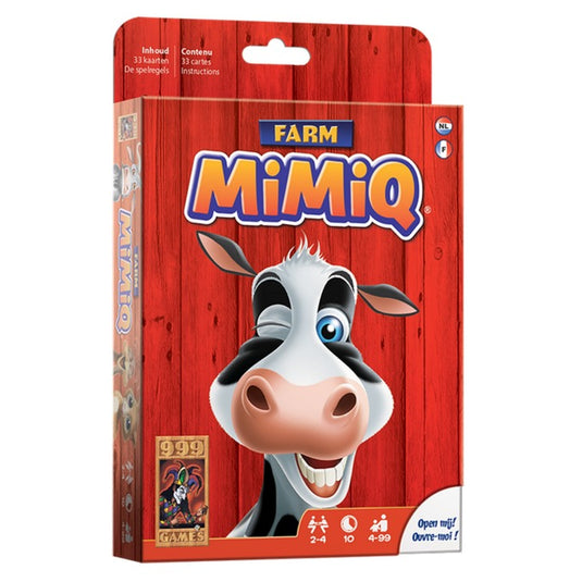 999games 999 games mimiq farm kaartspel (nederlands, 2 - 4 spelers, 10 minuten, vanaf 4 jaar)
