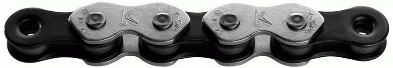 Load image into Gallery viewer, Kmc ketting single speed k1 wide 110 schakels - zwart zilver
