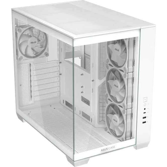 Load image into Gallery viewer, Asus a32 plus midi tower behuizing (wit | 2x usb-a | 1x usb-c | rgb | tempered glass)
