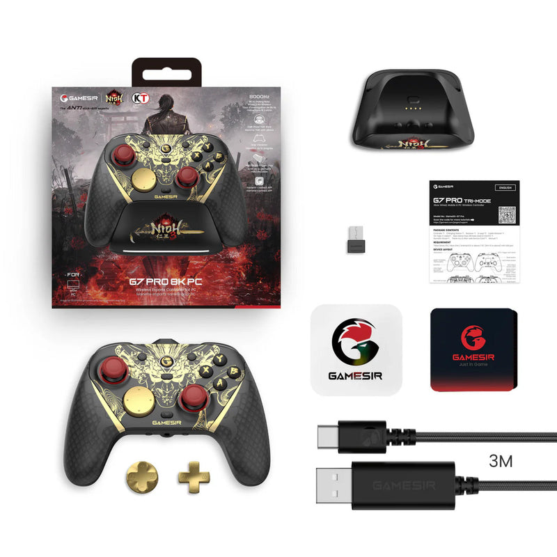 Afbeelding laden in galerijviewer, Gamesir g7 pro 8k pc - nioh 3 edition gamepad (zwart goud)
