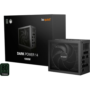 Be quiet! dark power 14 modulaire 1000 watt voeding (zwart, 1x 12v-2x6, 4x pcie)