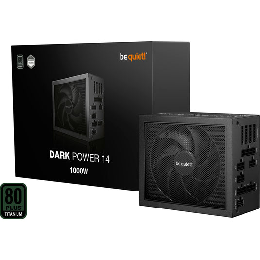 Be quiet! dark power 14 modulaire 1000 watt voeding (zwart, 1x 12v-2x6, 4x pcie)