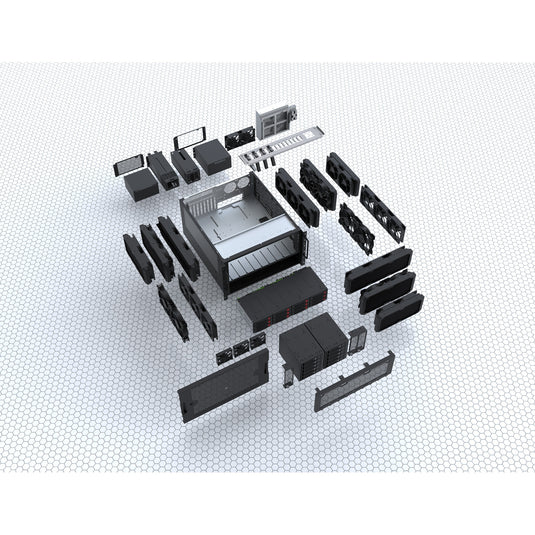 Silverstone rm61-312, rack, serverbehuizing (zwart | 6u)