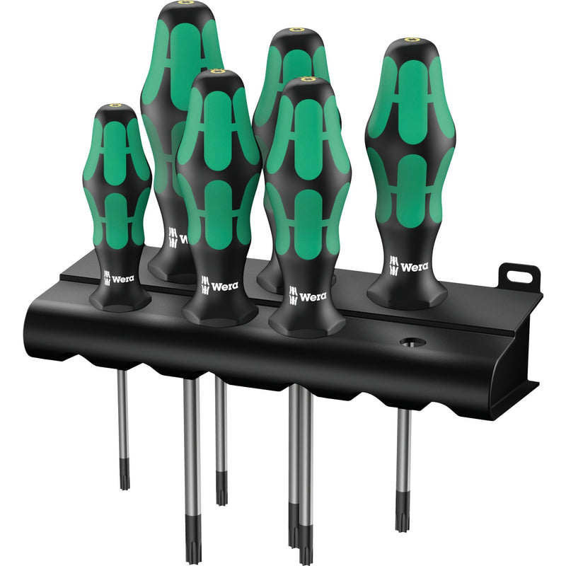Load image into Gallery viewer, Wera 367 6 schroevendraaierset kraftform plus (zwart groen, 6-delig)
