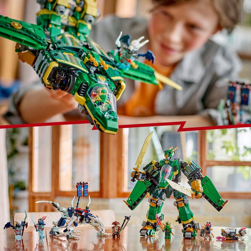 ギャラリービューアに画像をロードする, Lego ninjago - lloyds vliegtuigmecha constructiespeelgoed (71845)
