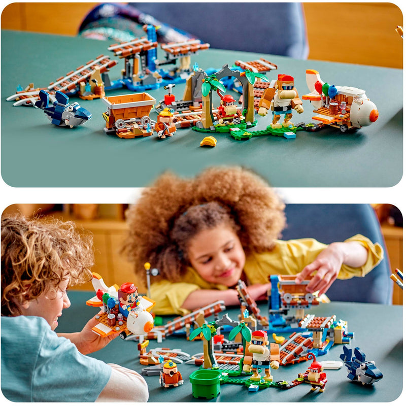 Load image into Gallery viewer, Lego super mario - uitbreidingsset: diddy kongs mijnwagenrit constructiespeelgoed (71425)
