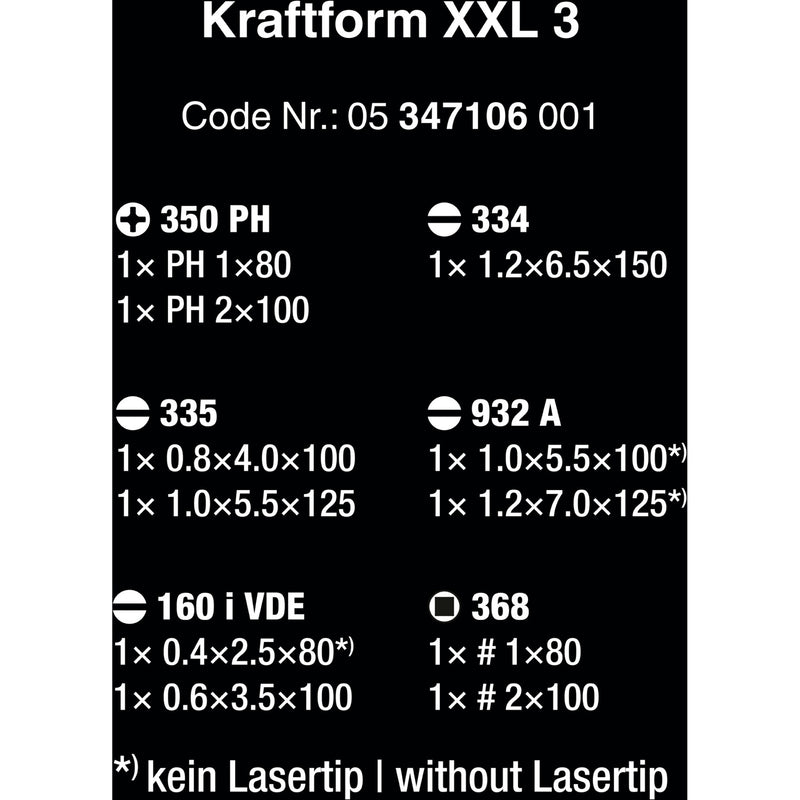 Load image into Gallery viewer, Wera kraftform xxl 3 schroevendraaier (11-delig)
