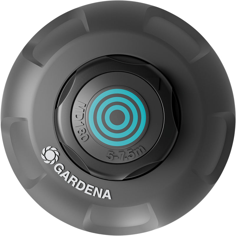 Load image into Gallery viewer, Gardena pop-up sprinkler md180 sproeier (zwart grijs, sproeiafstand tussen 5 m en 7,5 m)
