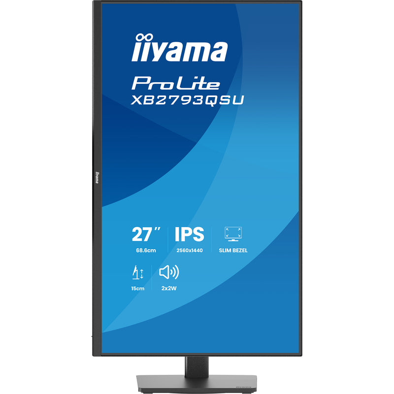 Load image into Gallery viewer, Iiyama prolite xb2793qsu-b1 27 monitor (zwart (mat), hdmi, displayport, usb, audio)
