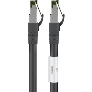 Goobay patchkabel cat.8.1 s ftp (zwart, 0,25 meter)