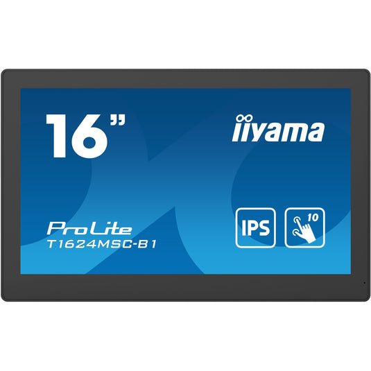 Iiyama prolite t1624msc-b1 15.6 touchscreen monitor (zwart, hdmi, 2x usb-a)