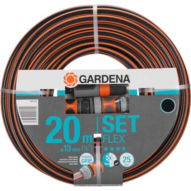 Load image into Gallery viewer, Gardena comfort flex slang 13 mm (1 2 ) (zwart oranje, 18034-20, 20 m)
