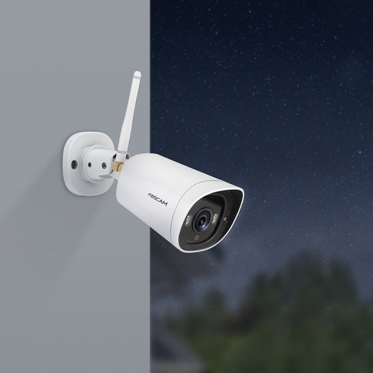 Foscam g4c, 2k starlight wifi buiten beveiligingscamera (wit)