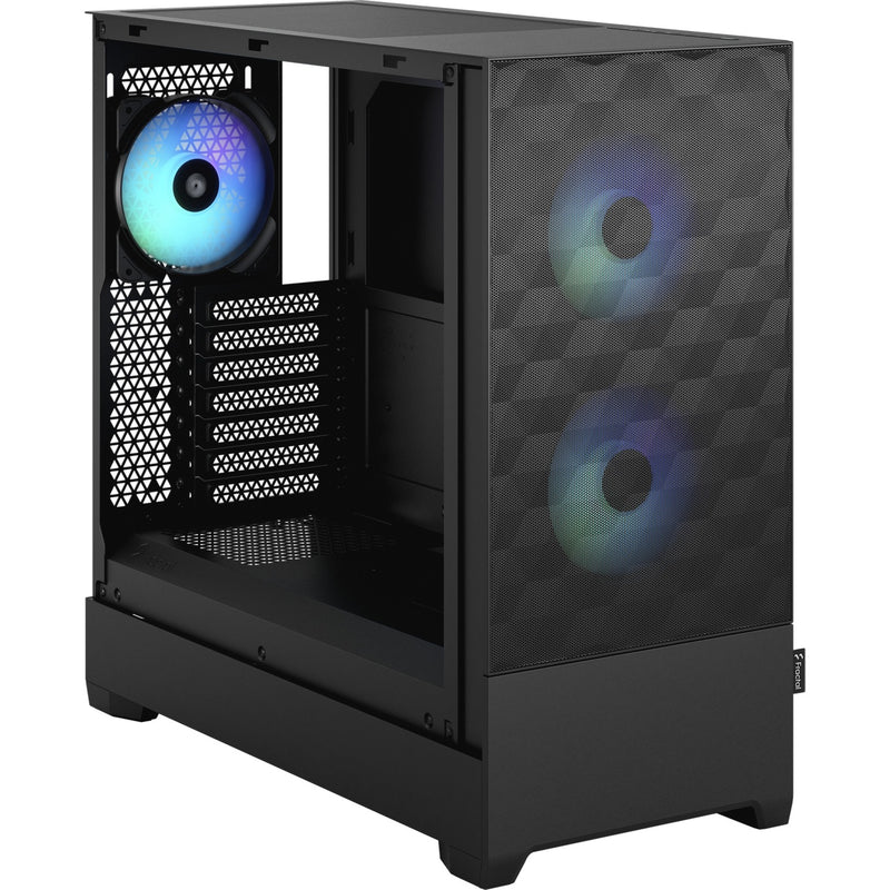Load image into Gallery viewer, Fractal design pop air rgb midi tower behuizing (zwart | 2x usb-a | rgb | tempered glass)
