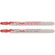 Kwb decoupeerzaagbladen metaalbewerking, hss t-schacht, extra lang 624220 (2 stuks)