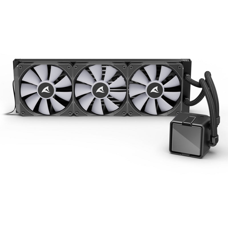 Load image into Gallery viewer, Sharkoon s100 argb waterkoeling (zwart, 4-pins pwm fan-connector)
