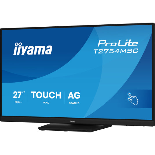 Iiyama prolite t2754msc-b2ag 27 touchscreen monitor (zwart (mat), touch, vga, hdmi, audio, usb)