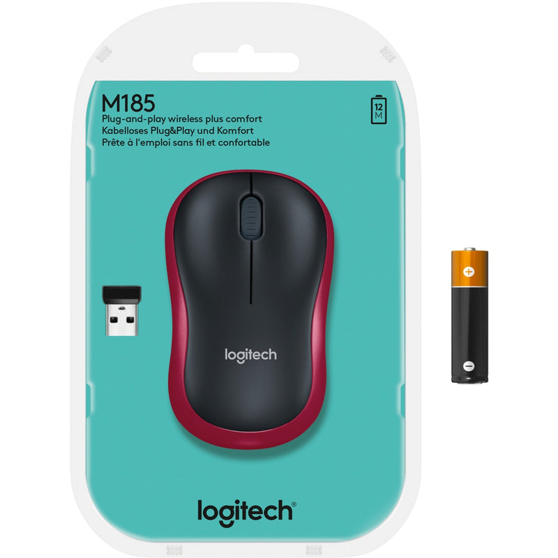 Chargez l'image dans la visionneuse de la galerie, Logitech wireless mouse m185 (rood, retail)
