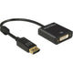 Delock displayport naar dvi adapter (zwart, 0,2 meter)