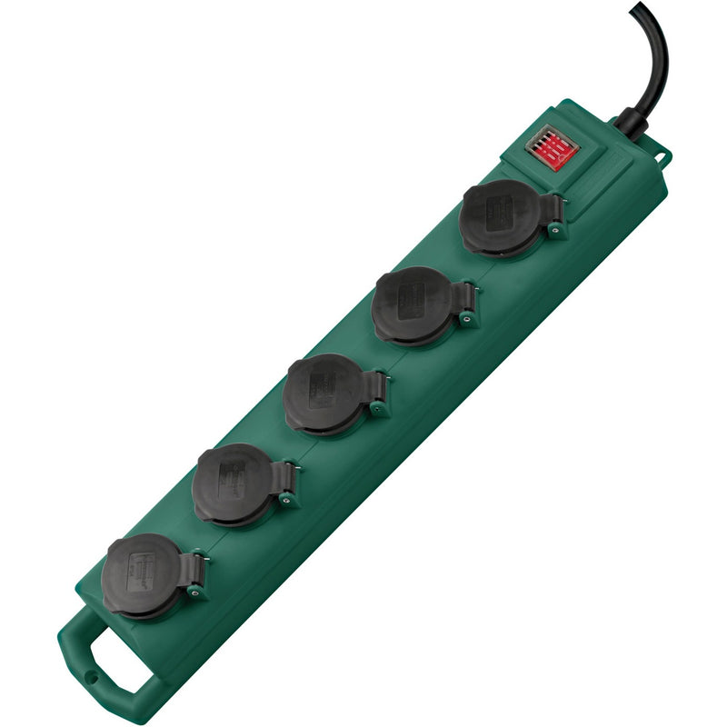 Load image into Gallery viewer, Brennenstuhl super-solid sl 554 tuin-contactverdeler stekkerdoos (donkergroen, 5 meter)
