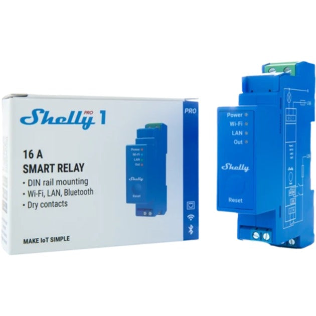 Load image into Gallery viewer, Shelly wave pro 1 relais (blauw)
