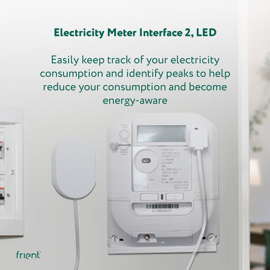Ty frient electrici meter interface 2, led energiebesparing (wit, zigbee 3.0)