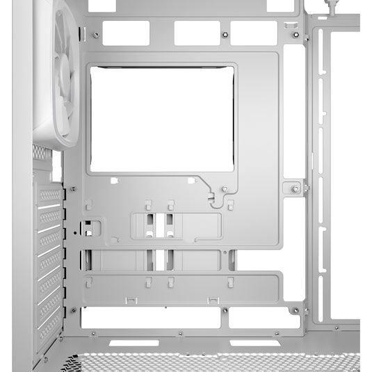 Sharkoon ak5g rgb midi tower behuizing (wit | 2x usb-a | 1x usb-c | rgb | tempered glass)